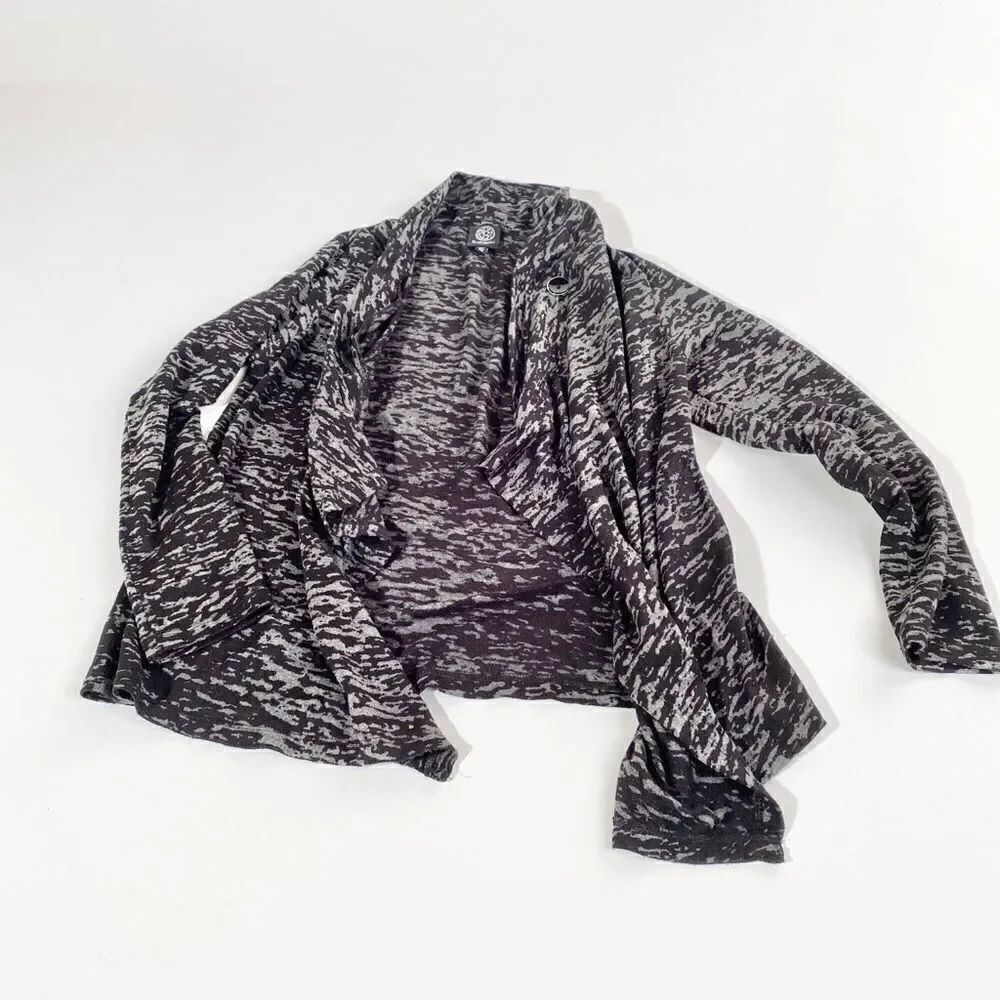 Bobeau black heathered cardigan - Picture 3 of 8